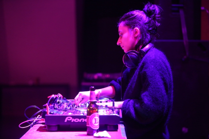 DJ Puddle during her DJ Set